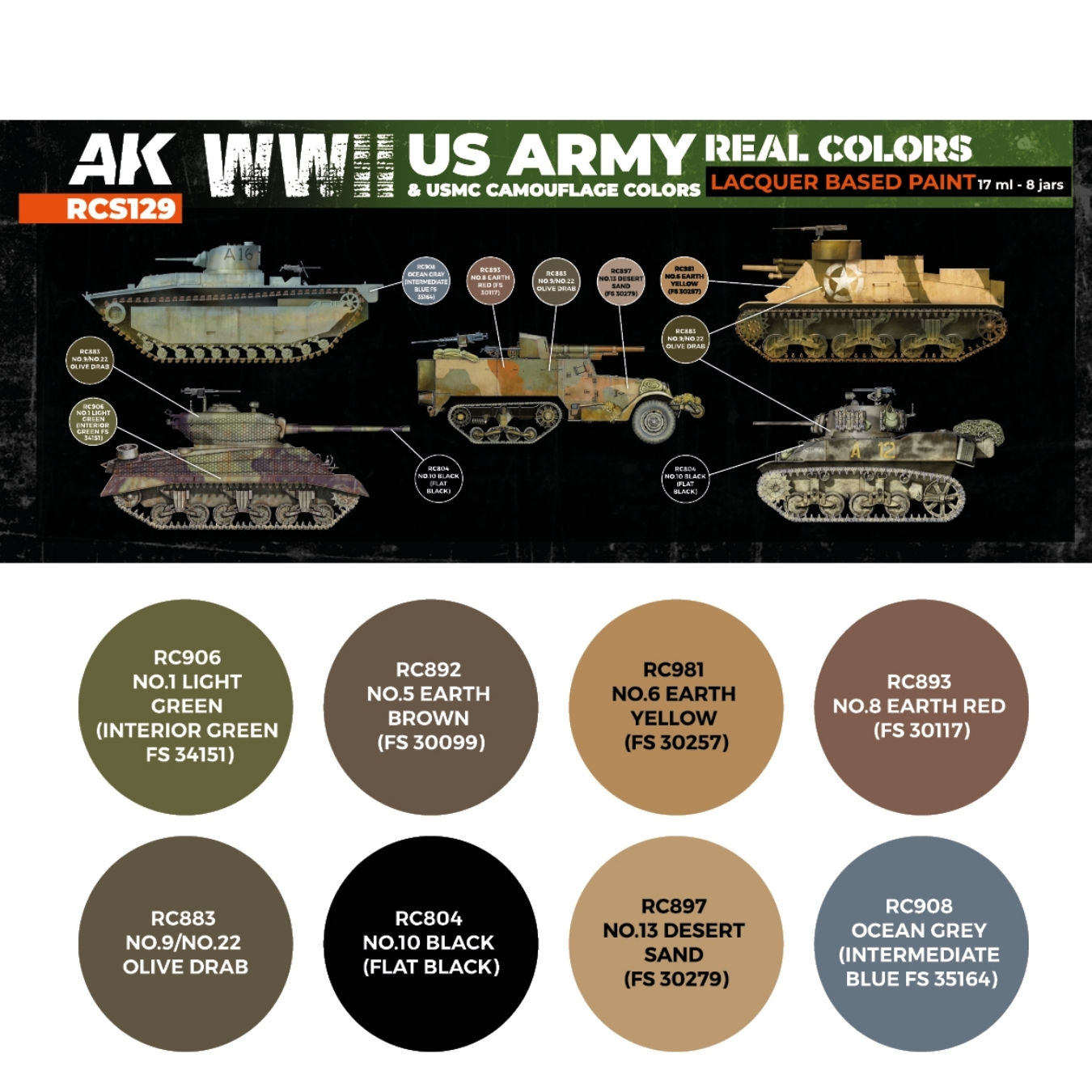 Panzer MX - WWII US Army & USMC Camouflage Colors
